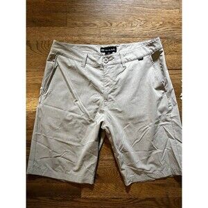 Mathew Travis Men’s Lightweight Khaki gray golf shorts sz 33